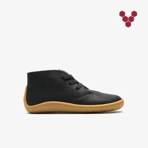 Vivobarefoot Gobi Addis Svart Støvler Barn [6-CLVP]